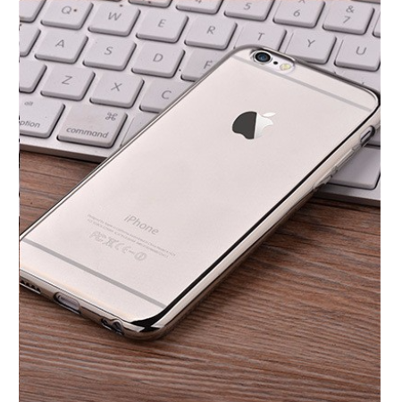 Apple iPhone XR Plated Colored Bumper Soft TPU Case Silver