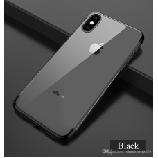 Apple iPhone XR Plated Colored Bumper Soft TPU Case Black