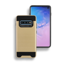 Samsung Galaxy S10 Plus Metal Brush Case Gold