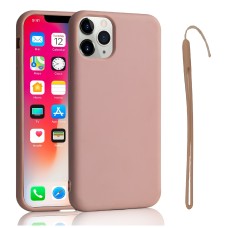 Apple iPhone 12 Pro Max Shockproof Liquid Silicone Phone Case Baby Pink