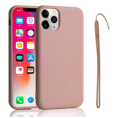 Apple iPhone 12 mini Shockproof Liquid Silicone Phone Case Baby Pink