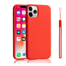 Apple iPhone 12 Pro Max Shockproof Liquid Silicone Phone Case RED