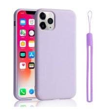 Apple iPhone 12/12 Pro Shockproof Liquid Silicone Phone Case Light Purple