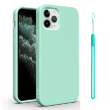 Apple iPhone 12 Pro Max Shockproof Liquid Silicone Phone Case Light Blue