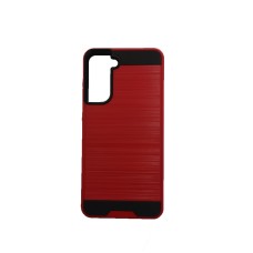 Samsung Galaxy S20 Plus Metal Brush Case Red