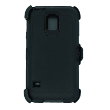 Samsung Galaxy S5 Defender Style Rugged Case Cover With Belt Clip