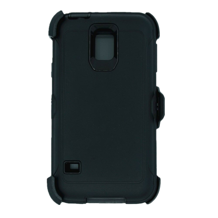 Samsung Galaxy S5 Defender Style Rugged Case Cover With Belt Clip