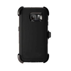 Samsung Galaxy S7 Defender Style Rugged Case Cover With Belt Clip