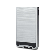 LG Q6 Metal Brush Case Silver