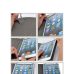 Universal Tablet case Adjustable Bracket 3 Hole - 8 inch  - Blue