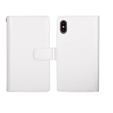 Apple iPhone X /XS Shiny Leather Wallet Case White